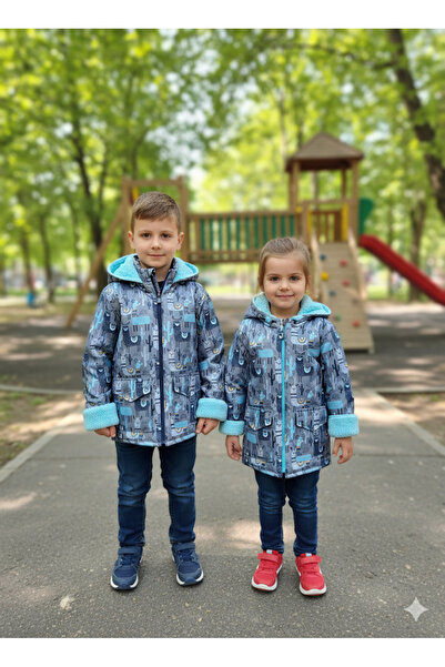 MİSS CRISPY Fete Băieți Copii Palton unisex Sport de iarnă cu interior din lână K cu glugă &Palton și Parka