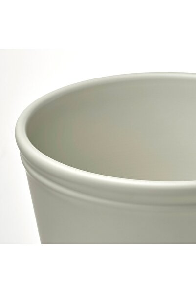 IKEA KÖRSBÄRSBJÖRK Plant pot, light grey-beige, 19 cm