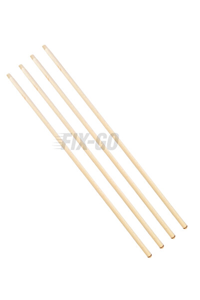 FIX-GO Fırça Sapı Ahşap Gürgen Sap 200 cm 4 Adet