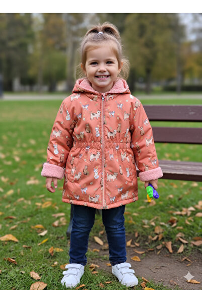 MİSS CRISPY Palton pentru fete Sport de iarnă cu interior din lână K cu glugă...