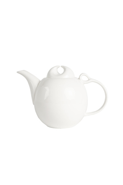 SQUALO Squalo - Elegant Porcelain Teapot with an Attractive and Contemporary Design, White - 850 ml