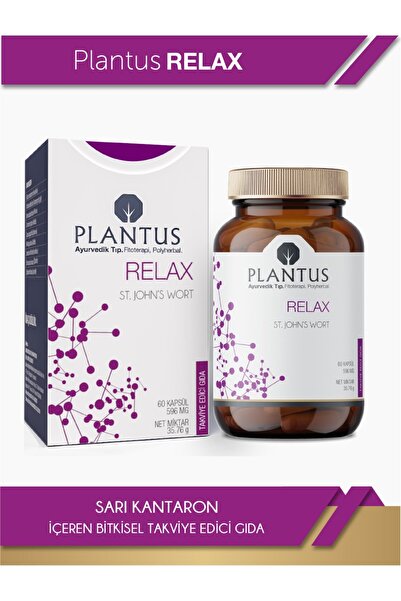 GreenVita PLANTUS Relax 596 mg- bitkisel kapsul serotonin dengesini korunmasına ve rahatlama desteği.