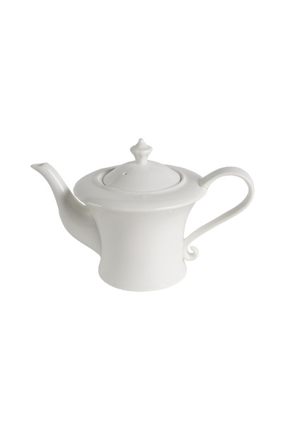 SQUALO Squalo - Elegant Porcelain Teapot with an Attractive and Contemporary Design, White - 450 ml