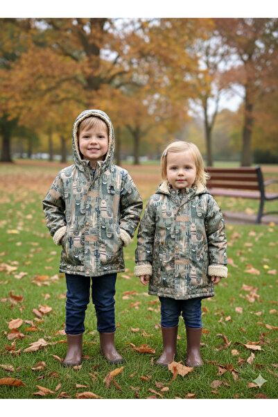 MİSS CRISPY Fete Băieți Copii Palton unisex Sport de iarnă cu interior din lâ...