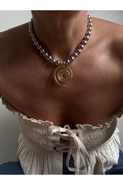 Rossetto Atelier Design Spiral Ball Necklace