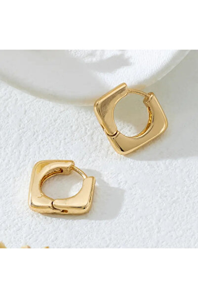 SEVAS GOLD Women's Gold Color Mini Geometric Earrings