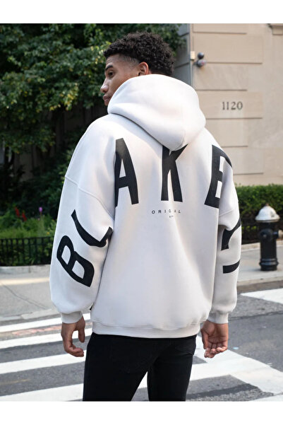 darkopia Unisex Γυναικεία Ανδρική μπλούζα με κουκούλα με στάμπα Blakely, προσαρμοσμένη σχεδίαση, 3 κλωστές