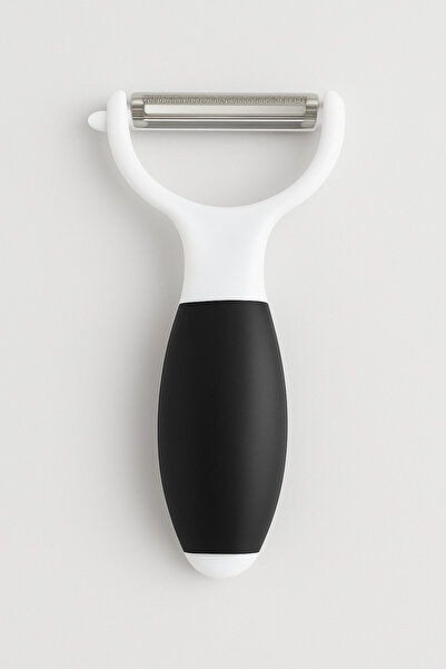 Funny Life Tombul Soyacak Renkli Saplı Çelik Lazer Kesim Patates Sebze Soyacağı Julyen Soyacak