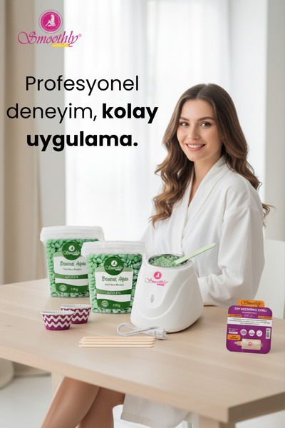 Smoothly Soyulabilen Azulen Boncuk Inci El Ağdası 500 gr 2 x 225 g. Boncuk ağda Sir ağda makinası