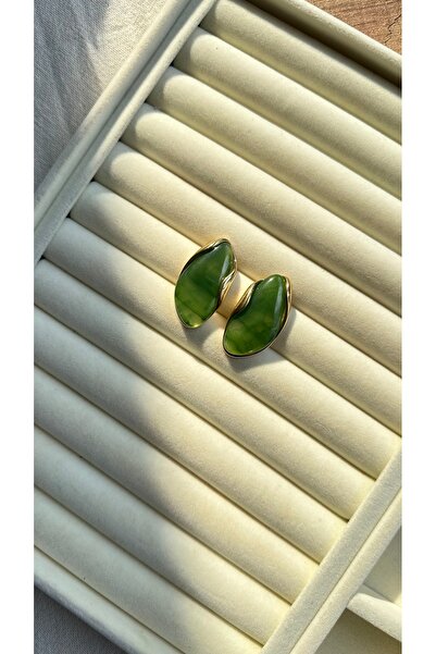 Rüya Çelik Yeşil Buğulu Küpe