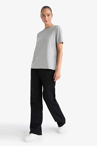 DeFacto Straight Fit Basic Plain Pocket High Waist Sweatpants (25 Au)