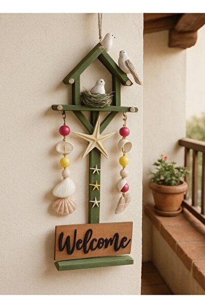 Marrone Bird's Nest Door Ornament Garden Ornaments Tree Cottage Balcony Decor 40 cm