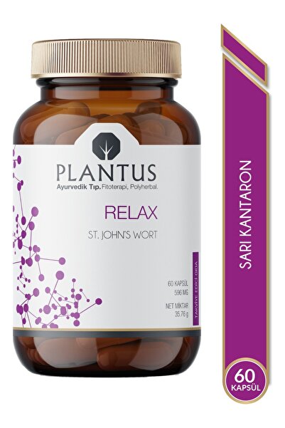 GreenVita PLANTUS Relax 596 mg- bitkisel kapsul serotonin dengesini korunmasına ve rahatlama desteği.