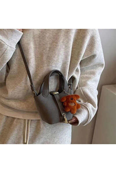 TChic Mini Suede Self-Decorated Bucket Bag