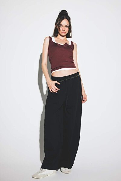 DeFacto Coool Barrel Fit Buy Lace-Up Wide Leg Sweatpants (25 Au)