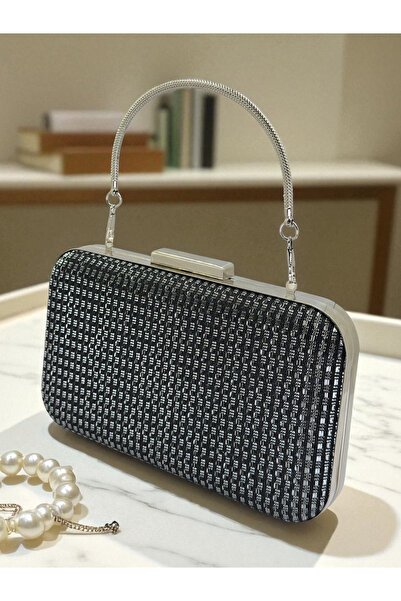Biçanta Black Silver Color Glitter Wire Wrapping Women Evening Dress Bag Wedding Engagement Graduation