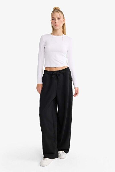 DeFacto Coool Barrel Fit Buy Lace-Up Wide Leg Sweatpants (25 Au)