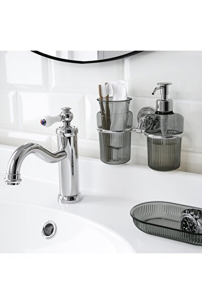 IKEA BROFJÄRDEN Soap dispenser holder, chrome effect