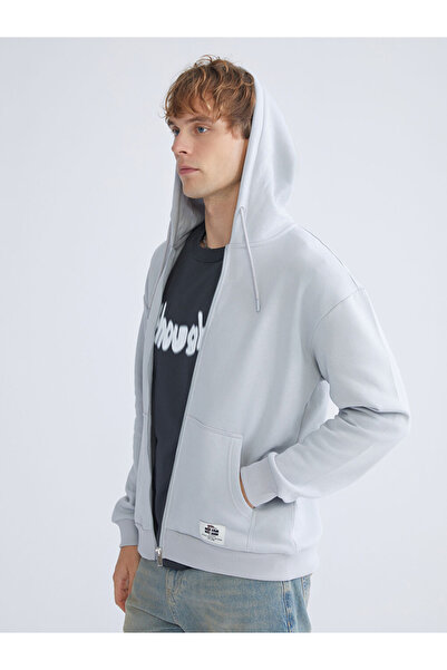 LC Waikiki Xside Men's Long Sleeve Hooded Zipper Sweatshirt