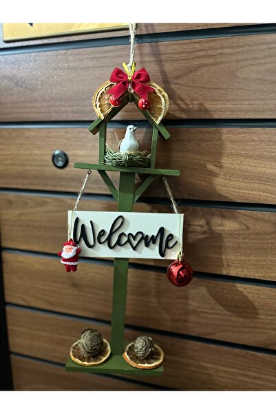 Marrone Kuş Yuvası 40 cm Bahçe Balkon Kapı Süsleri Rustik Bohem Süs