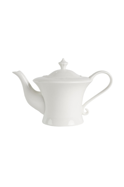 SQUALO Squalo - Elegant Porcelain Teapot with an Attractive and Contemporary Design, White - 450 ml