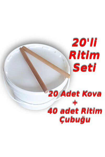 Decotone Okul Ritim Seti 20li set ritim kovası gösteri kovası ritim çubuğu