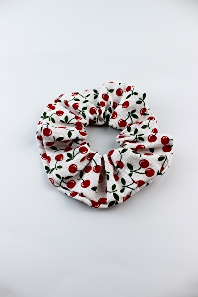 İLKYAZ Children's Cotton Rubber Buckle with Cherry Pattern - Red