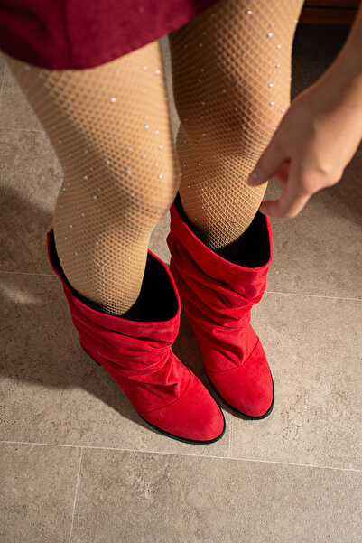 irmona TELLY KIRMIZI SÜET KÖRÜKLÜ BOT BOTTİE