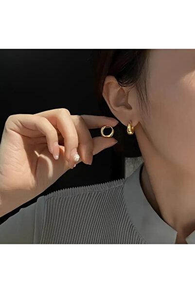 SEVAS GOLD Gold Color Women's Mini Hoop Earrings
