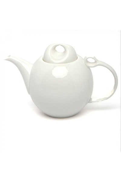 SQUALO Squalo - Elegant Porcelain Teapot with an Attractive and Contemporary Design, White - 550 ml