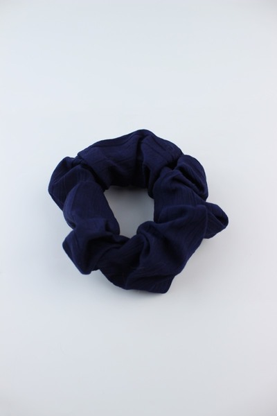 İLKYAZ مشبك مطاطي من القماش الناعم - أزرق داكن