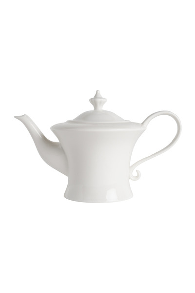 SQUALO Squalo - Elegant Porcelain Teapot with an Attractive and Contemporary Design, White - 550 ml