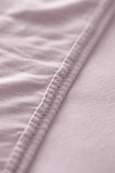 Madame Coco New Season Belle Single Elastic Bamboo Sheet - Light Plum - A.Mürdüm