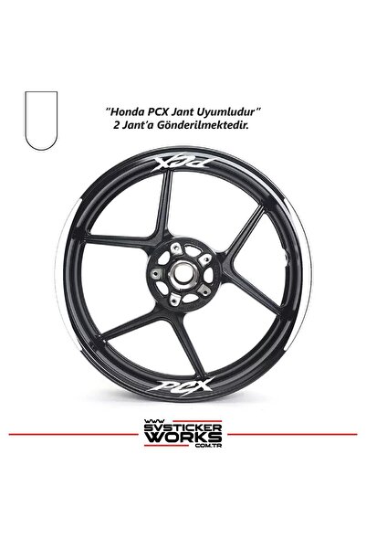 ARONA Honda Pcx Motorcycle Wheel Rim Stripe Sticker Set Moon Model