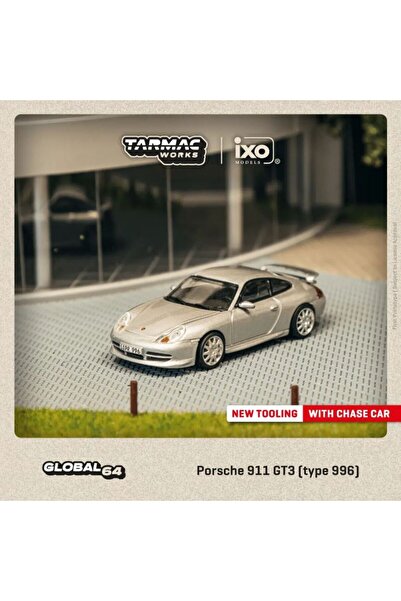 Tarmac Works 1/64 PORSCHE 911 GT3 (TYPE 996) SILVER