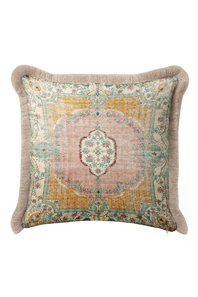 Evimde Bambaşka غطاء وسادة مزين بالشراشيب من ساراي - غطاء وسادة مزين بالشراشي...