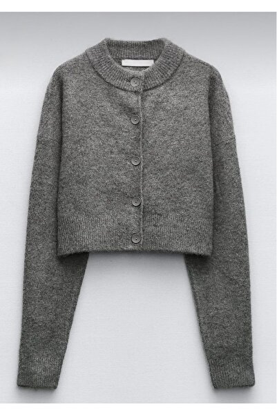 miyoshi Women's Smoked Crop Cardigan