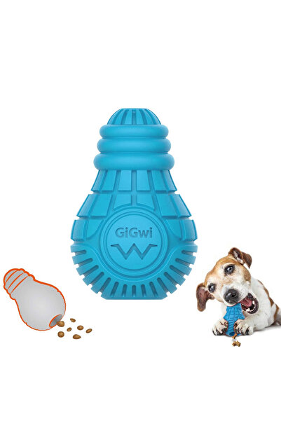 Gigwi Bulb Blue Rubber Dog Toy - Small