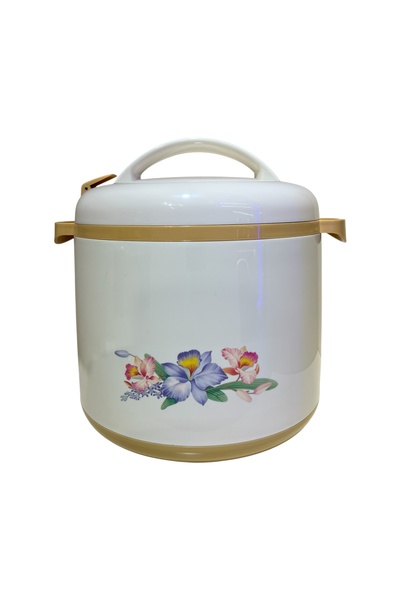 GOLDEN FİRE Golden Fire Single Round Food Container - Beige (6 Liters)