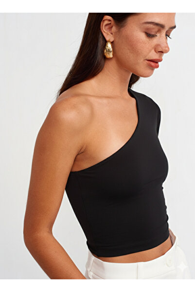 Dilvin Asymmetrical Top-Black