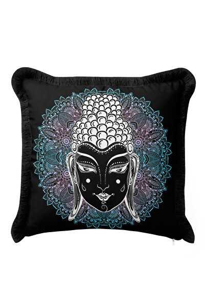 Evimde Bambaşka Husă de pernă cu franjuri Mandala Figure - Husă de pernă cu f...