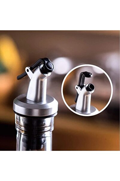 LOVYCO Gray Color Bottle Tip Stopper Non-Spill Oil Bottle Glass Bottle Head Lemon Vinegar Liquid Oil Bottle Apparatus
