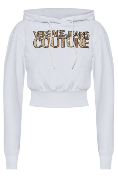 VERSACE JEANS COUTURE Cotton Hoodie Sweatshirt