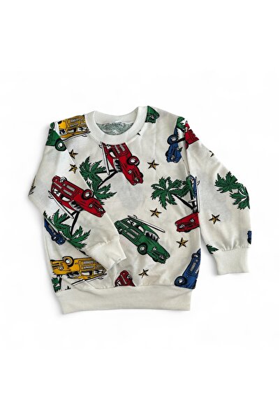 Arya Nisa Kids Boys' Car Printed 100% Cotton Seasonal Suit