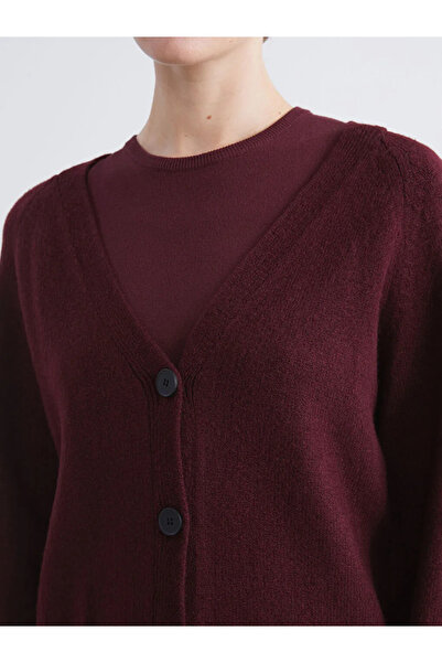 LC Waikiki Lcw Visionbordo V-Neck Women's Knitwear Cardigan