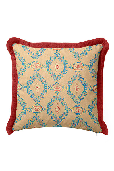 Evimde Bambaşka Husă de pernă cu franjuri de lux cu motiv Palace - Husă de pe...