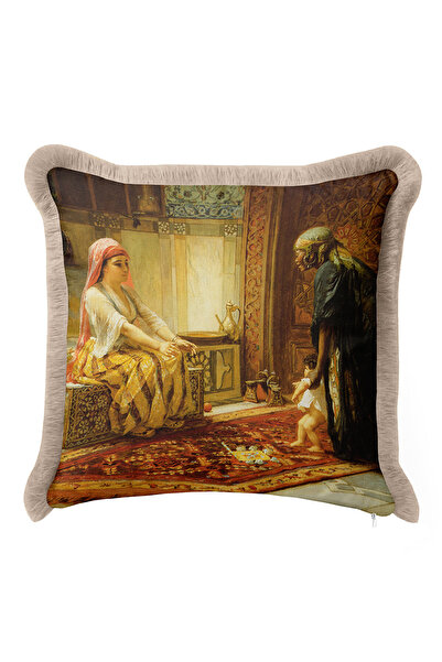 Evimde Bambaşka Husă de pernă cu franjuri ornamentale Palace - Husă de pernă ...