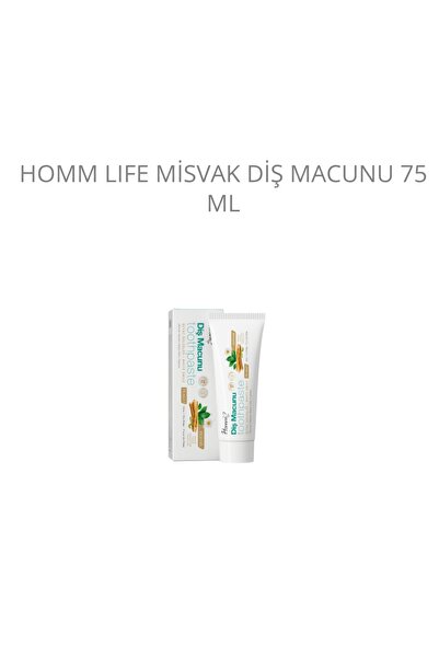 Homm Bitkisel Homm Life Misvak Diş Macunu 75 ml. (Florür içermez)
