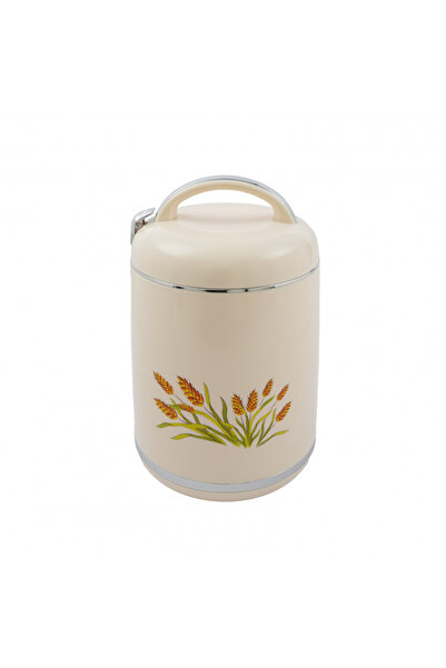 GOLDEN FİRE Versace Golden Fire Food Container - Beige Color - Capacity (3 Liters)