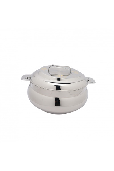 SANJANA Badr Al Hindi Stainless Steel Food Container - Gold - (7.50 Liters)